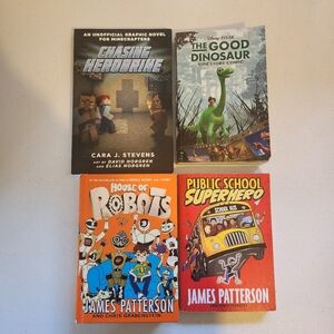 Lot Of Kids Graphic Books Minecraft House Of Robots Public School Superhero